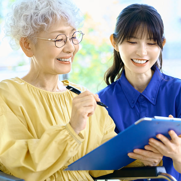 施術前に必ず体調・ご希望を確認します